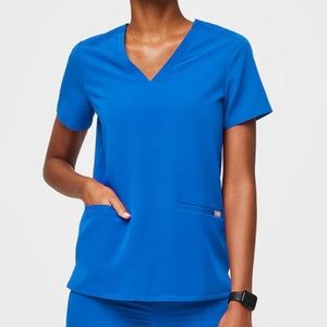 Figs Royal Blue XS top